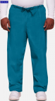 Caribbean Blue Unisex Drawstring Scrub Pants Longwood HS - CMA